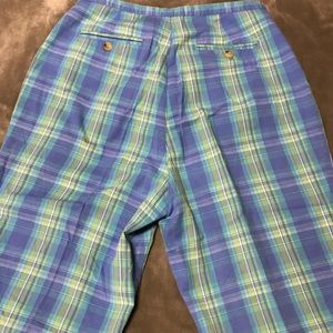 Pretty Plaid Capri Pants Sz 10